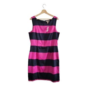 NWT BANANA REPUBLIC  Striped Mini Sheath Dress Easter/Spring -  Size 14